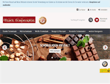 Tablet Screenshot of feine-schokolade.com